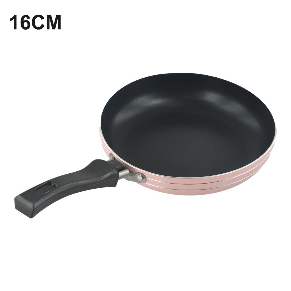 Non-Stick Stainless Steel Frying Pan For Crepes, Sausages & Vegetables – Compact Cookware With Comfort Grip