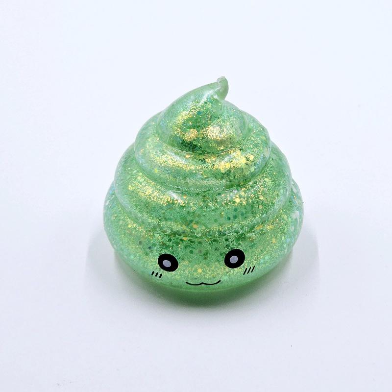 Japan-Korea Decompression Toy: Poop Pinch Music with Maltose Gold Powder Sequins