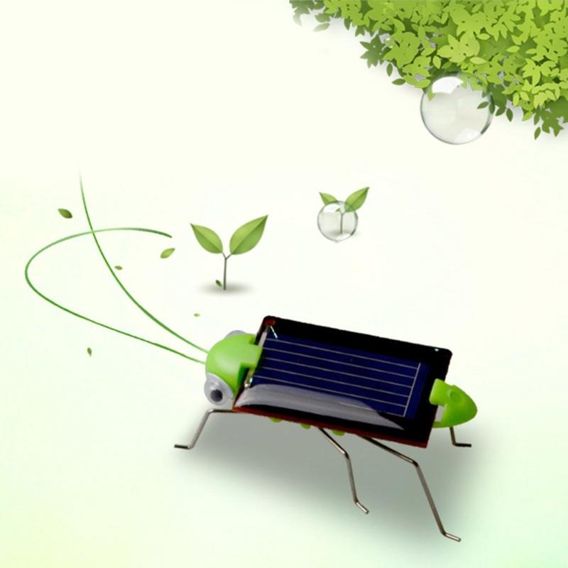 Jumping Solar Grasshopper Insect Toy For Children Science Experiment Hands On Learning Activity No Batteries Needed