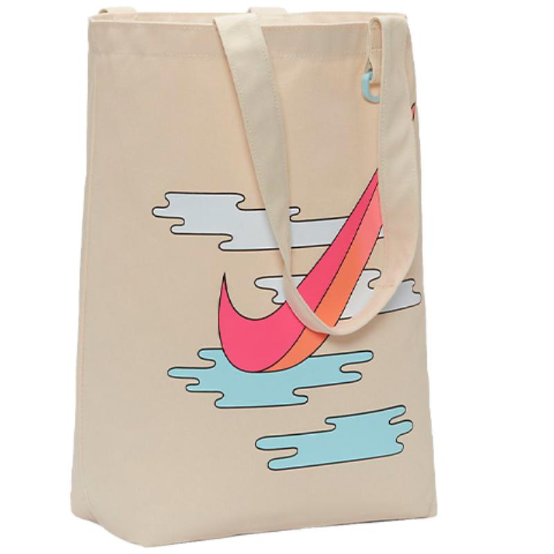 Nike Heritage Cotton Tote Bag Shopping Bag Shoulder Bags Unisex Beige Casual BA6027-125