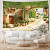 Cabin Architecture Landscape Tapestry Wall Hanging Bohemian Minimalist Art Hippie Tapitz Bedroom Living Room Home Decor