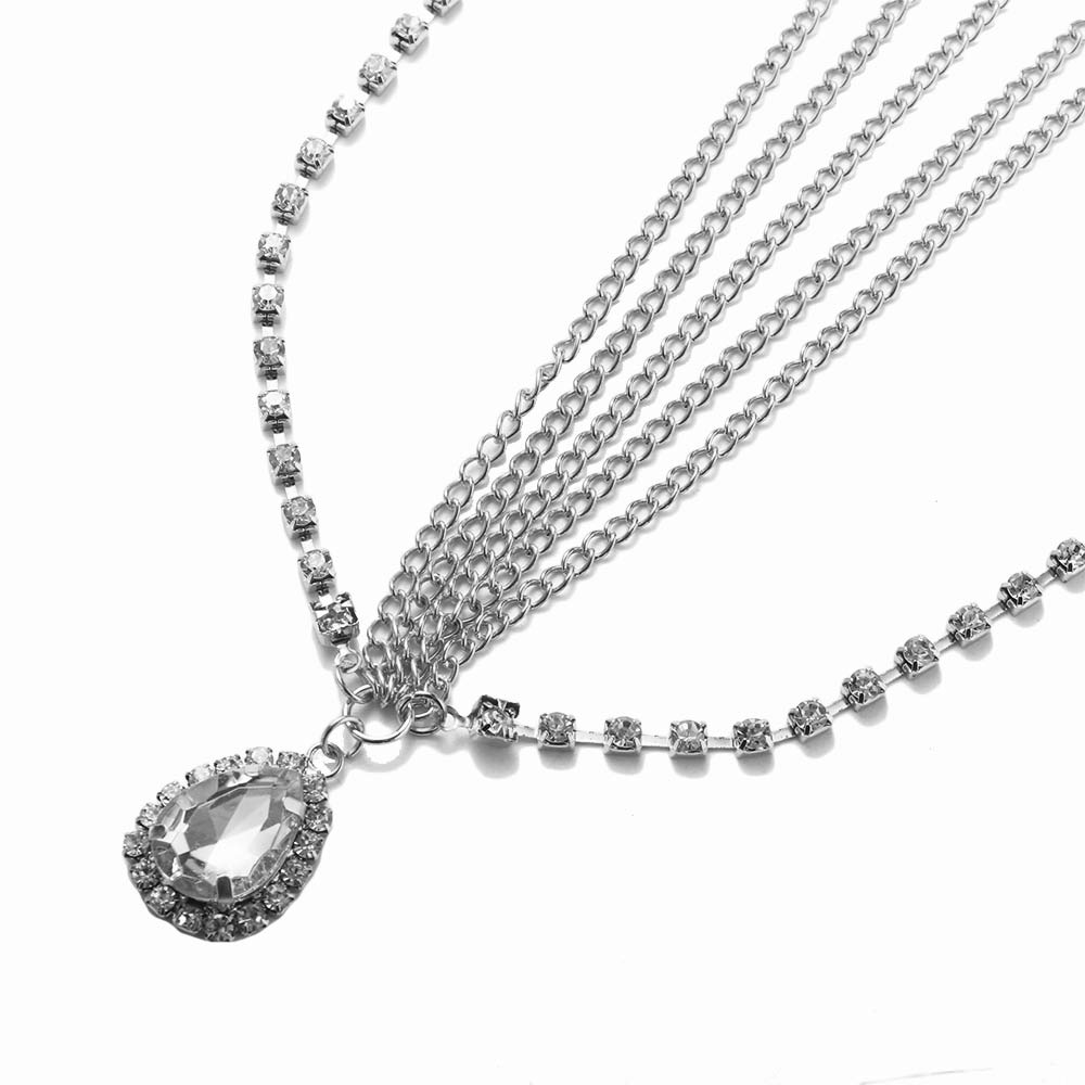 Headwear Head chain Eyebrow Pendant Bohemian Headdress Water Drop Hair Ornament Forehead Chain