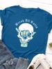 Break All Rules Skull Head Print Women T Shirt Short Sleeve O Neck Loose Women Tshirt Ladies Tee Shirt Tops Camisetas Mujer