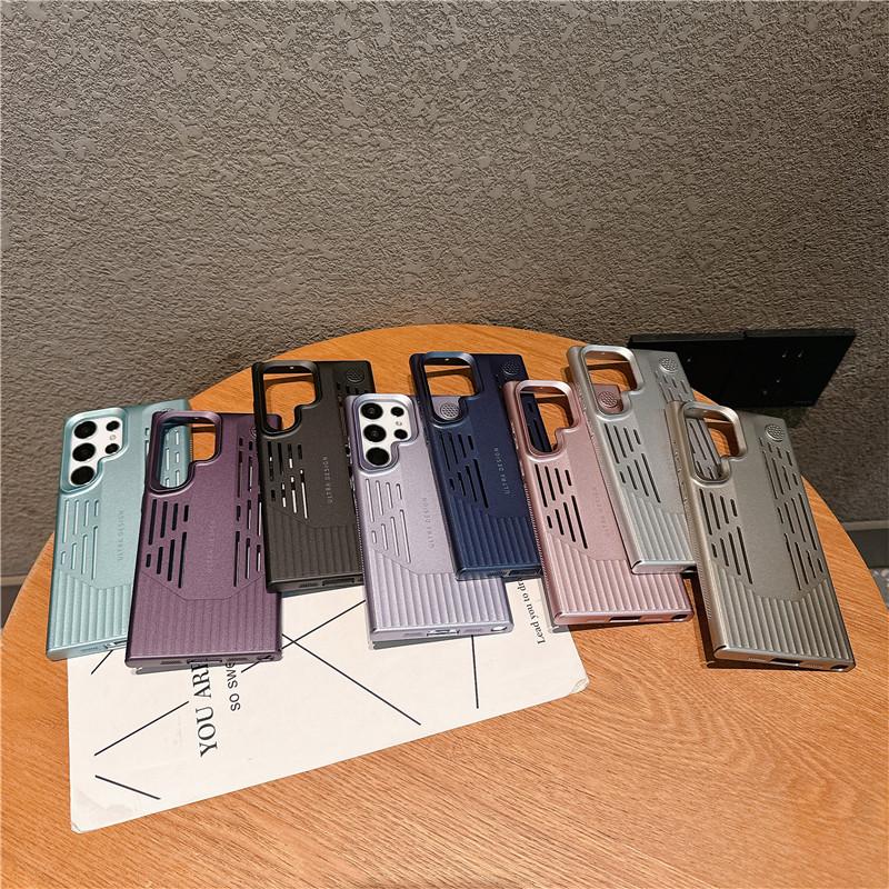 Pro Samsung Galaxy S24 S23 Ultra Aromaterapeutické Odvod Tepla Prodyšné Chladicí Pouzdro Proti Otiskům Prstů Zadní Kryt Shell