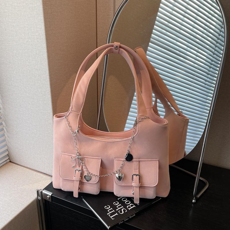 Bags Large-capacity Women's Armpit Bags 2025 New Simple Commuter Bags Korean Version Versatile Shoulder Tote Bags