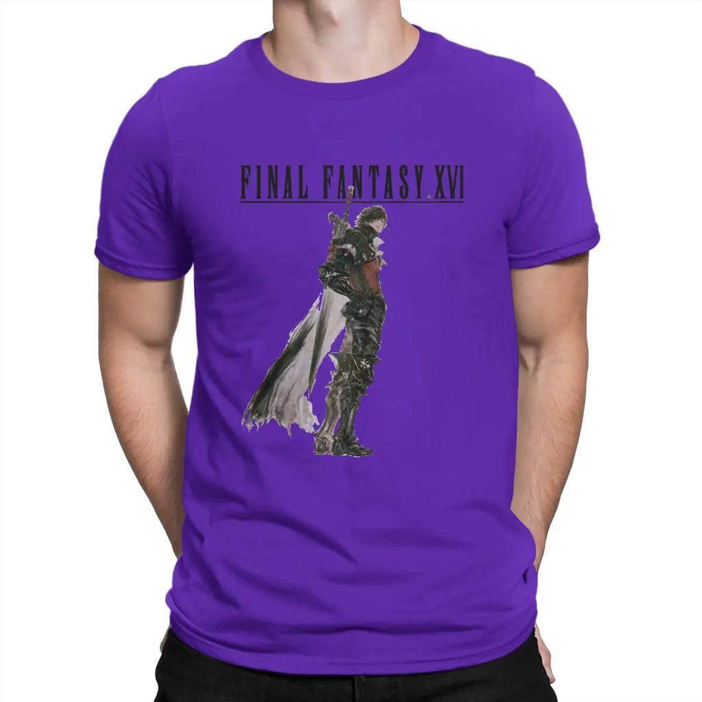 Cool T-Shirt for Men F-Final Fantasy Casual Pure Cotton Tees O Neck Short Sleeve T Shirt Birthday Present Tops