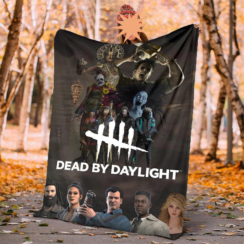 Dead Daylight Flannel Blanket Soft Warm All-Season Throw, Design for Camping, Car Travel, Hiking Sofa, Bed, Office Perfect Gift for Parties