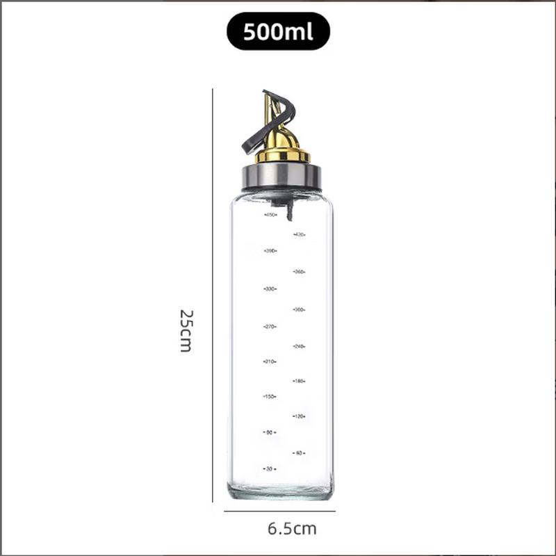 Zhishi Glass Oil and Vinegar Dispenser Bottle