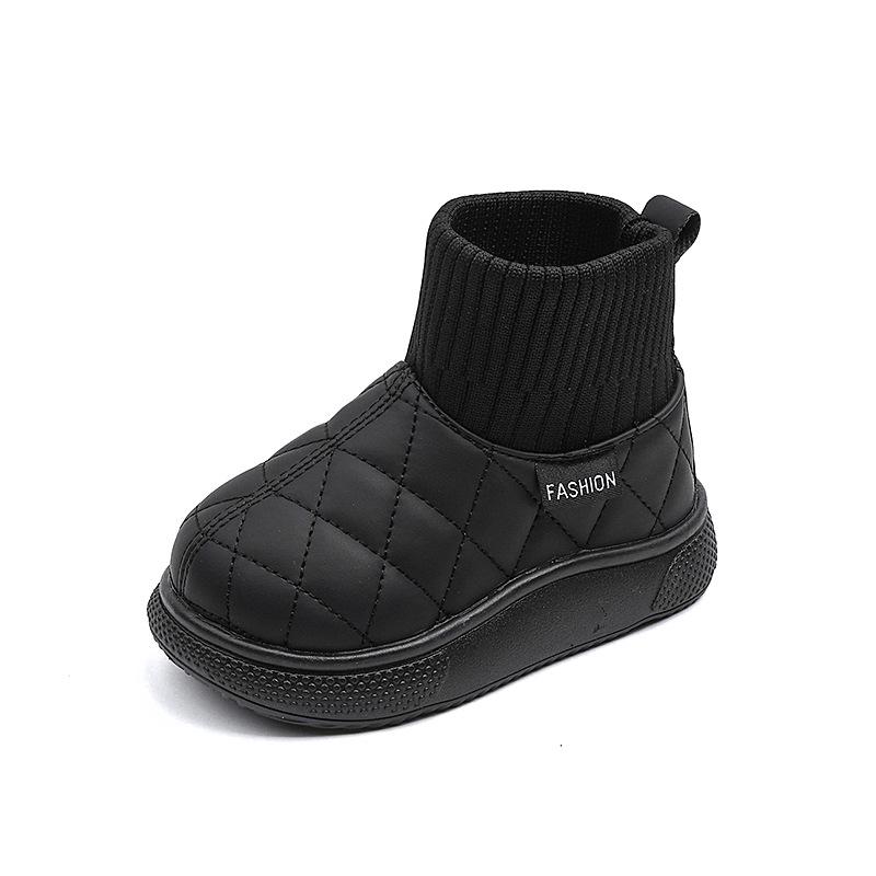 Herbst, Winter und Winter neue warme vielseitige Baumwollschuhe Baby flachsohlig ausländischer Gas Samt verdickt rutschfeste Schneestiefel