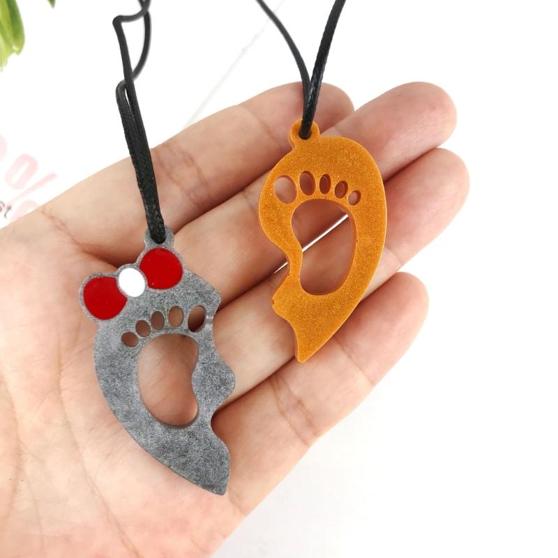 Foot Silicone Resin Mold,Foot Epoxy Resin Casting Mold for DIY Crafts Car Pendant Jewelry Making Keychain Silicone Mold