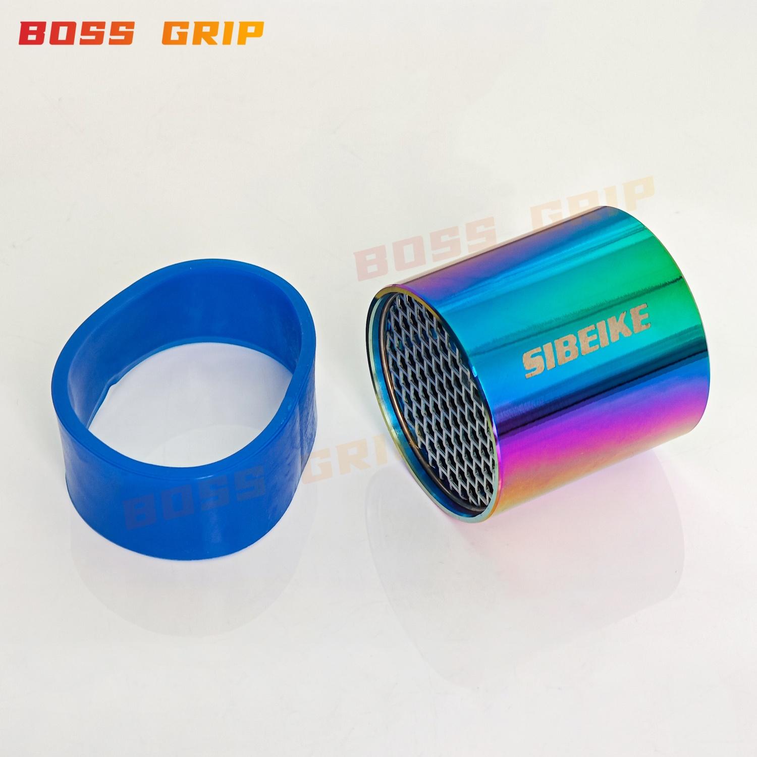 2.5 Universal Car Air Filter Intake Single-sided Fan Turbo Car Economizer Neo Chrome