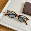 Personalized retro tortoiseshell small frame cat eye sunglasses oval sunglasses men and women couples travel glasses eye protection vacation