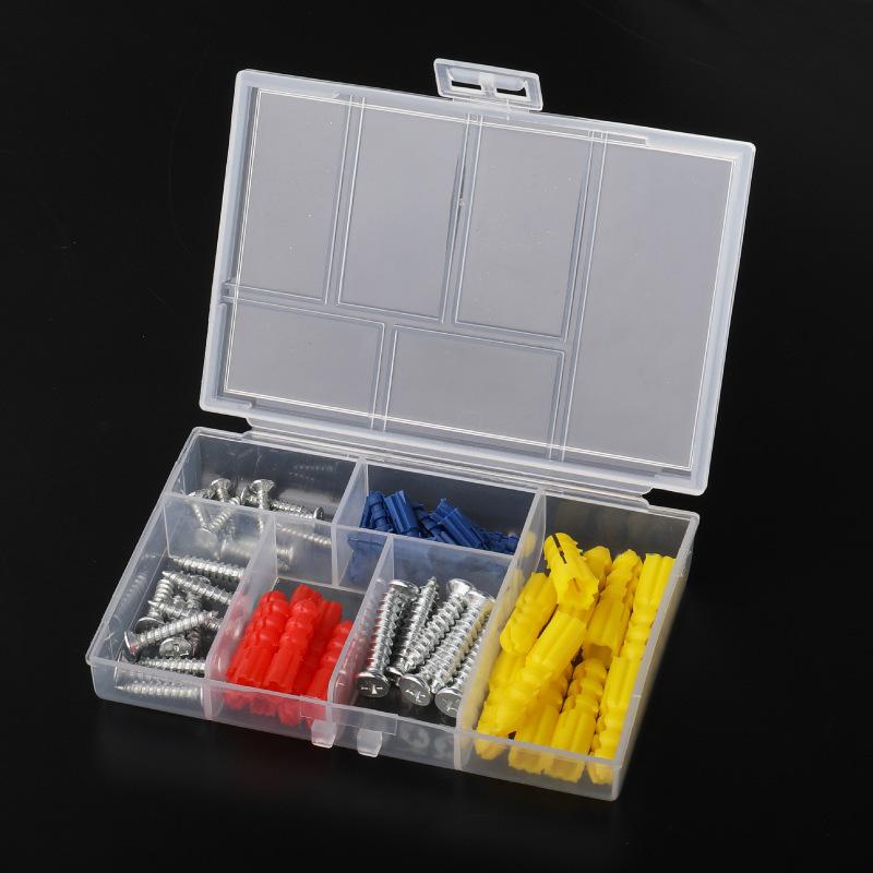 60pcs New Screw Set - Expansion Bolt Multi-Piece Kit with Storage Box - Perfect for Home Use, DIY