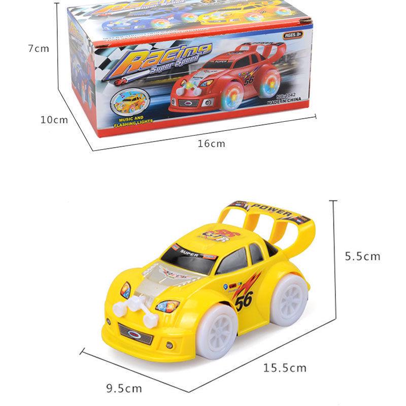 Funny Flashing Music Racing Car Electric Automatic Toy Boy Kid Birthday Gift New