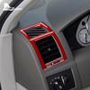 Real Soft Carbon Fiber Sticker For Chrysler 300 300C 2005 2006 2007 2008 2009 2010 Car Air Outlet Vent Interior Accessories