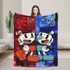 Cupheads Video Game Blanket Cover  Wool Throw Blanket Bedding Couch Decoration Soft Warm Bedspreads,