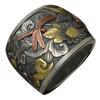 Ofertas Fashion Hot Sale Trendy Metal Zinc Alloy Cute Little Dragonfly Flying Around The Flower Sea Wide Face Animal Plant Ring
