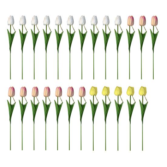 Yousheng Tulip Night Light Bouquet, Glowing Artificial Flowers with Petals, Handheld LED Lamp for Home Bedroom Decor, Valentine's Day Gift for Women