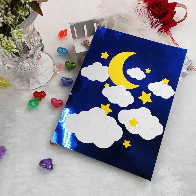 Creative Moon Clouds Metal Cutting Dies Stencil DIY Scrapbooking Tool Decor top sale