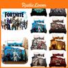 Fortnite 3-delat Digitalt Tryckt Sängkläder Set Färgglatt Mönster Högkvalitativt Tyg