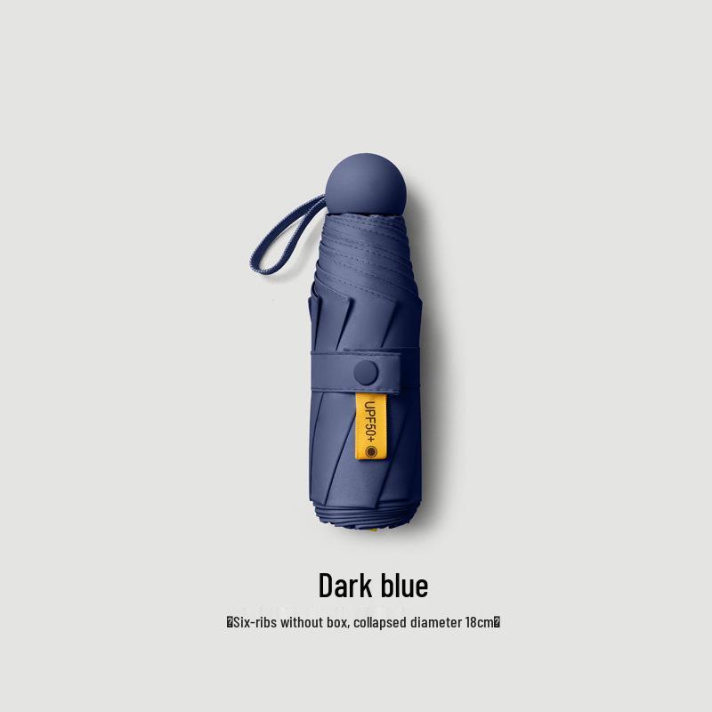 Compact UV Protection Mini Umbrella: Sun and Rain Shield for Students