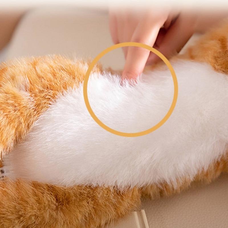 Realistische Stabile Plüschkatzen Spielzeug Weiche Gefüllte Katzen Freunde Bastelbedarf für Kinder Tägliche Nutzung Heimdekoration