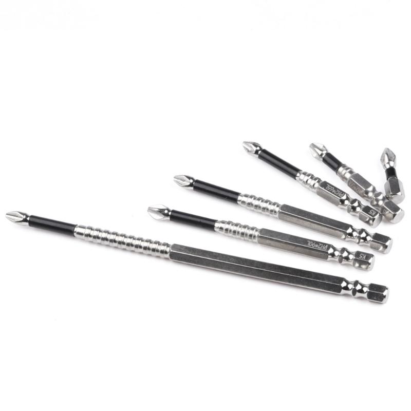 1Piece Nonslip 5A Crosses Head Screwdriver Bits Alloy Steel Magnetic Impact Driver Bits for Home & Professional Use