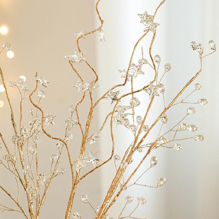 Set Of 5 Artificial Plant Branches for Christmas Tree Embellishment Holiday Vase Fillers Wedding Branch Decorations