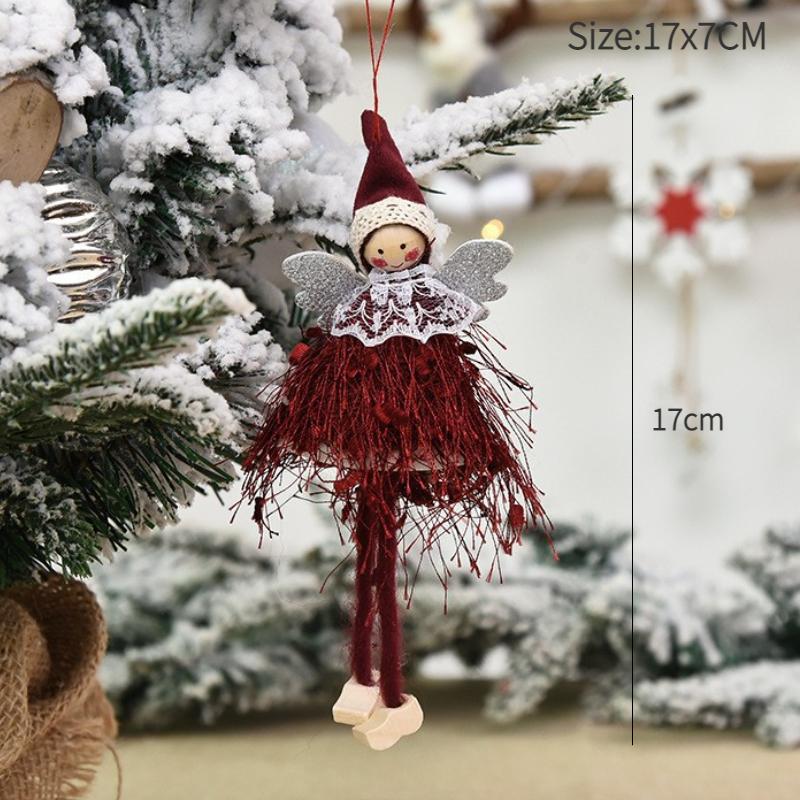 Angel Doll Merry Christmas Ornaments Christmas Decorations for Home Noel Natal Tree Decor Navidad Xmas 2025 New Year 2025 Gifts
