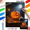 Halloween Pumpkin Oil Painting Digital Painting Handmade Diy Coloring Painting Home Decoration