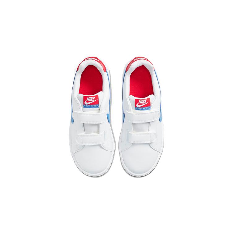 Nike Comfortable Low Top Skateboard Shoes White Blue Kids' 833536-109