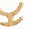 Yoga Mat Holder Wall Mount Wooden Multifunctional with 4-Hook Wall-Mounted Yoga Mat Rack for Fitness Hoop Resistance Band Jump