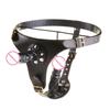 Adjustable Chastity Belt for Women Men PU Leather Bondage Waist Belt BDSM Couple Adult Sex Toy