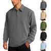 Men's Button-up Casual Lapel Long-sleeved Loose Shirt