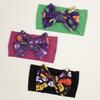 New Halloween Day Children's Headband, Pumpkin Head Printed Bow Baby Hair Accessories, Baby Headscarf