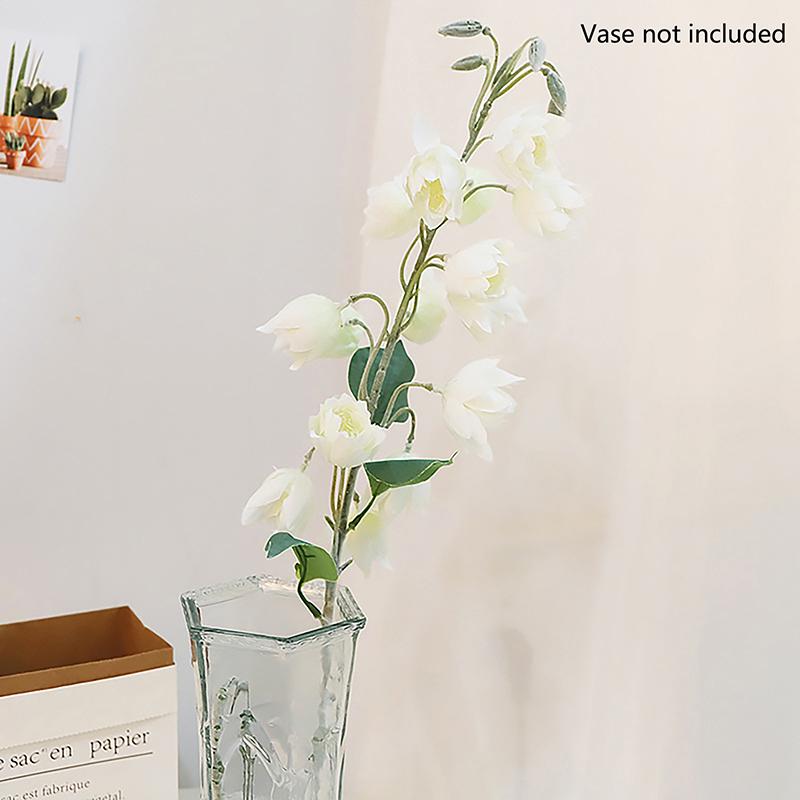 

Искусственные цветы 86 см Колокольчик Синий Флок Цветочная ветка для свадьбы Домашний цветочный декор стола Гиацинт Шелковый цветок