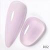 2-in-1 Nude Transparent Gel Nail Polish: Base & Top Coat