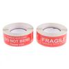 250Pcs Fragile Warning Stickers Handle With Care Do Not Bend Sign Package Decal
