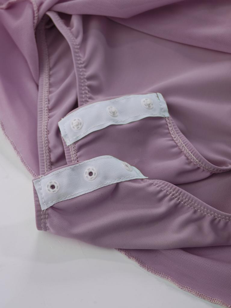 Kids Girls Sleeveless Latin Dance Dress Ballet Tutu Dress Lyrical Modern Ballerina Dancewear