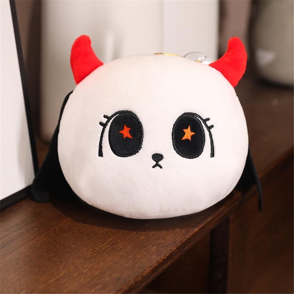 New Halloween Elf Round Bat Pumpkin Small Spider Suction Cup Hanging Ornament Plush Toy Doll