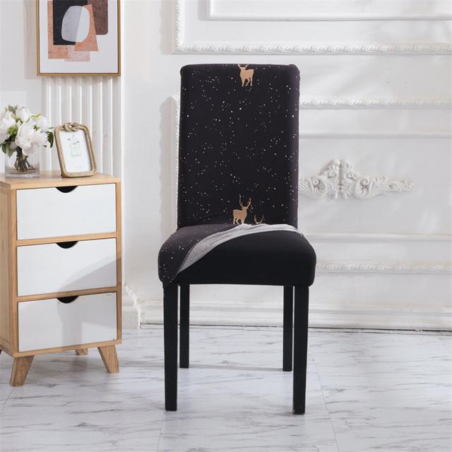 Geometry Chair Cover Flexible Stretch Spandex Chair Cover For Dining Room Restaurant Weddings Banquet Hotel Elastic Chair Cover for Home