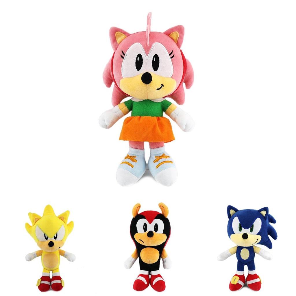Sonic Plush Toy Soft Stuffed Doll Cute Design Fluffy Style Bedroom Ornaments