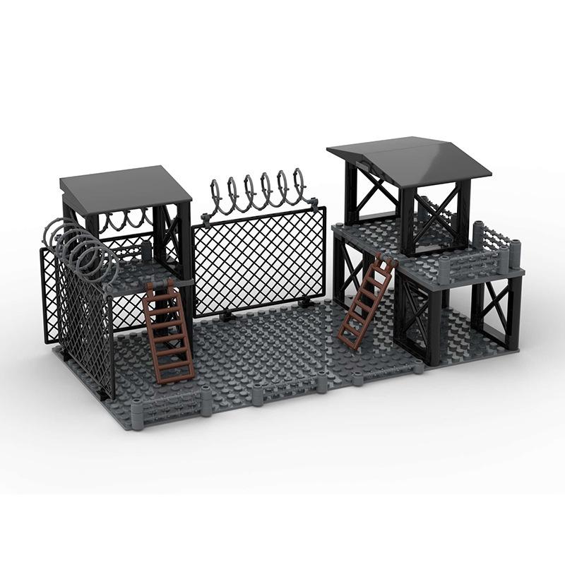 WWII Outpost Watchtower Military Building Blocks Set for Export
