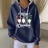 Women's Fashion Casual Christmas Angel Print Pullover Long-Sleeve Sweatshirt