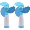 Mini Handheld Fan 2PC, Battery Powered, Soft Foam Blades