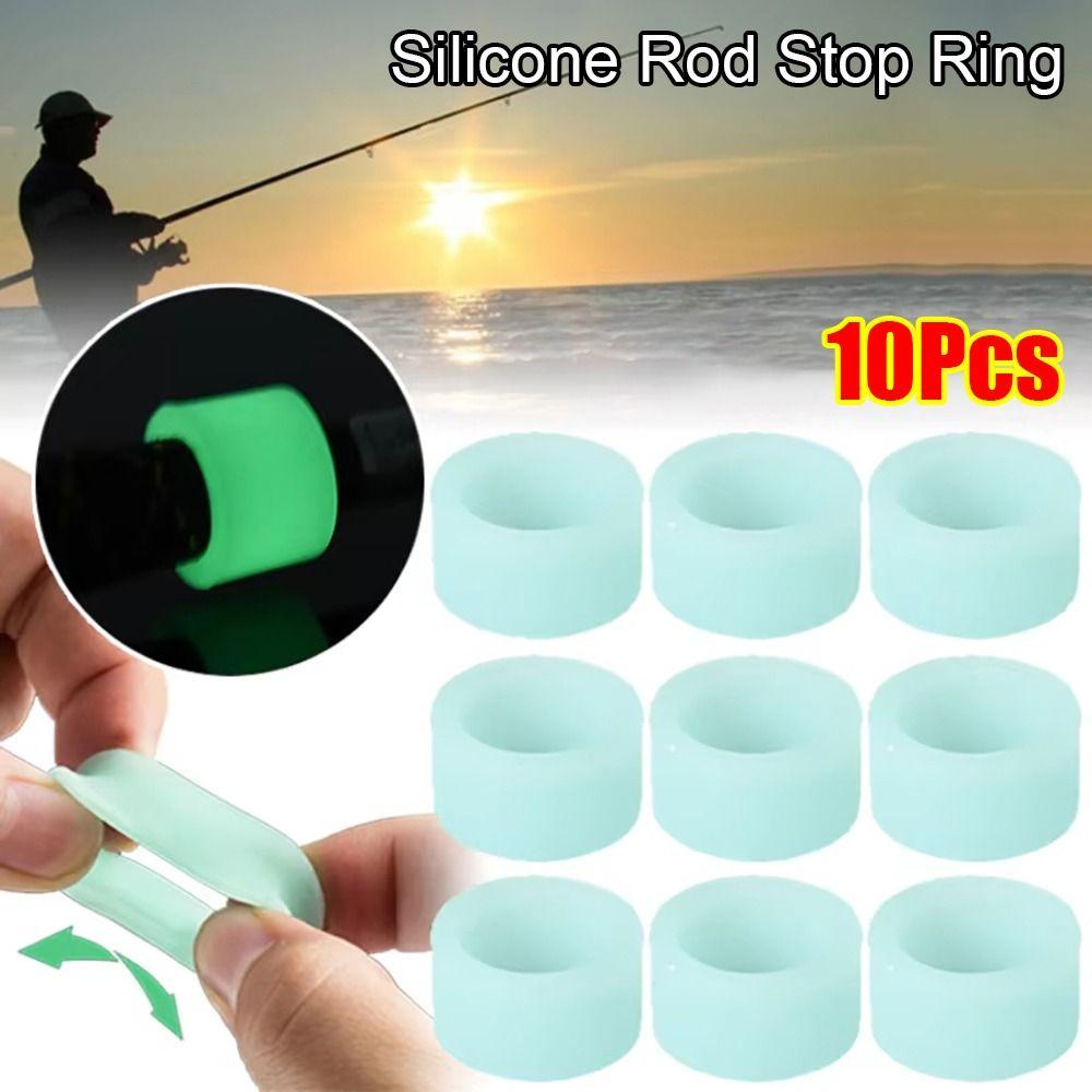 10Pcs Silicone Rod Stop Ring O-ring Absorbing Sweat Anti-Slip Tape New Fishing Accessories