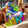 Kişiye Özel İsimli Oyun Rainbow Friends Baskılı Battaniye, Ev Dekorasyonu, Yatak Odası, Kanepe, Kamp, Koltuk, Doğum Günü Noel Hediyeleri