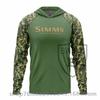 Simms Camouflage Vispak UPF50 IJszijde Lange Mouw T-shirt Hoodie Sneldrogend Ademend Zonbescherming Zomer Dun Model