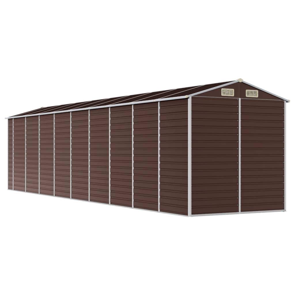 Garden Shed Brown 191 x 810 x 198 cm Galvanized Steel