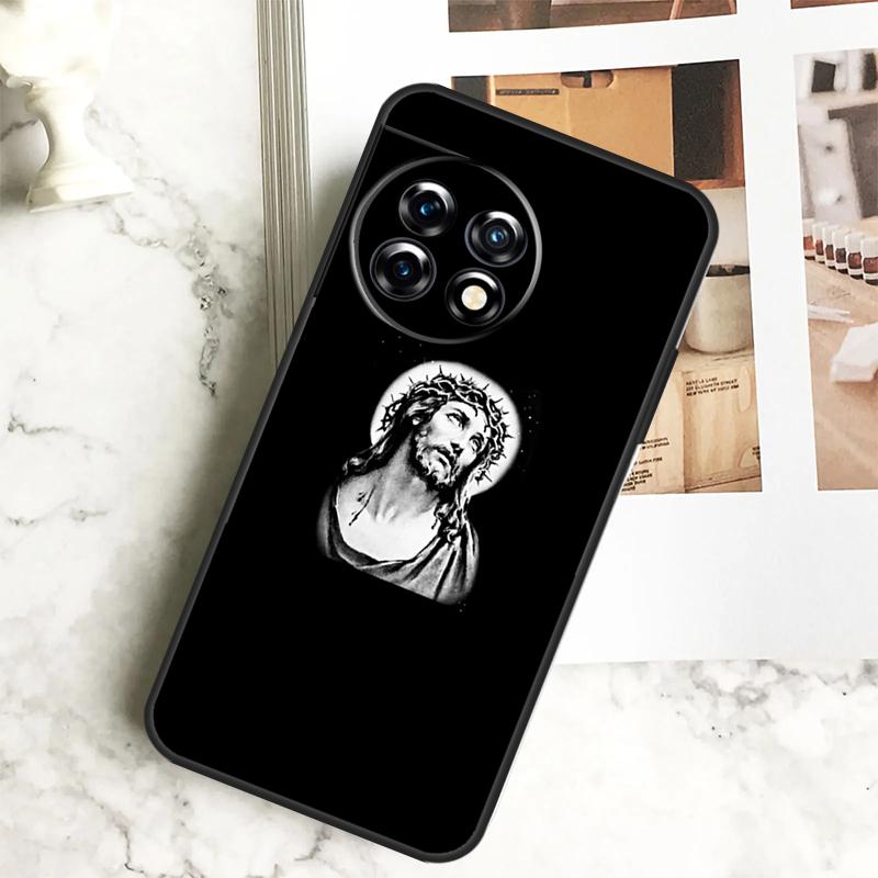 Christian Jesus Case For OnePlus 12R 12 11 9 10 Pro 10R 9R 8T 10T Nord CE 2 3 Lite 2T N10 N20 N30 CE4 Cover
